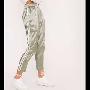 Pretty Little Thing Satin "Boxer Joggers" Size US6